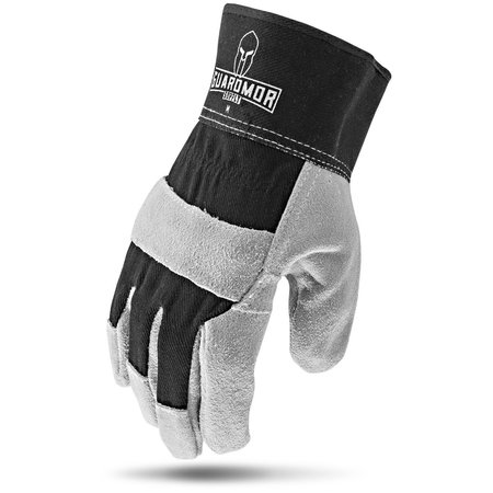 LIFT SAFETY SPLIT LEATHER Glove with Black Dorsal  MED G15SLD-KM